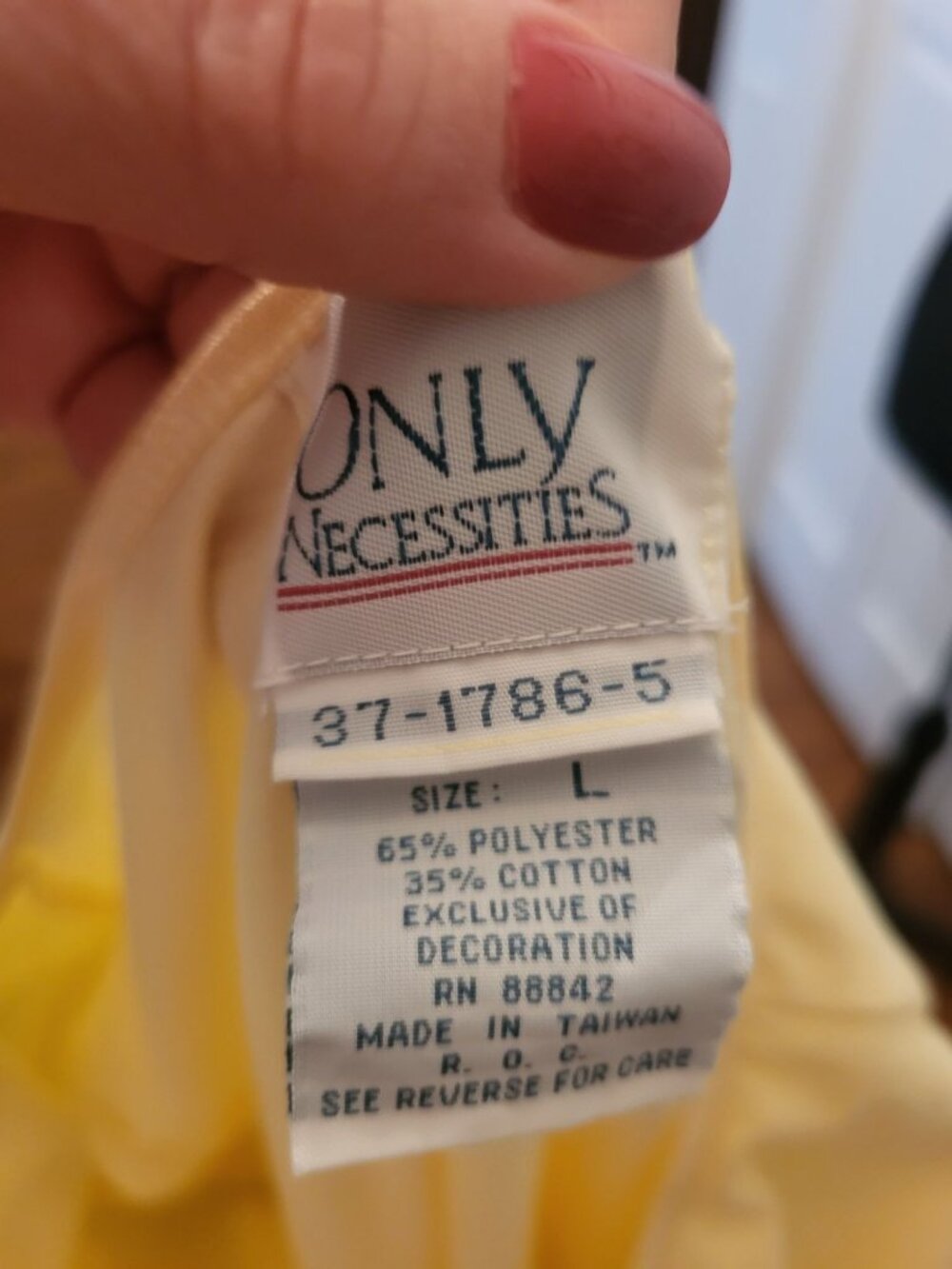 Only Necessities Butter Yellow Lace Up Tunic Tee L Preppy Nautical Retro Cottage - Picture 3 of 8